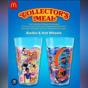 Unopened McDonalds Barbie Hotwheels Collectors Meal Cup